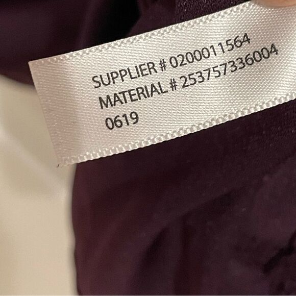 EUC Ralph Lauren Cocktail Dress Embellished Strap Ruffle Aubergine Sz. 4 - Picture 7 of 9